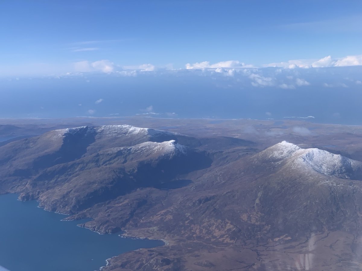 Mull and South Uist from above on the morning flight to Benbecula yesterday.