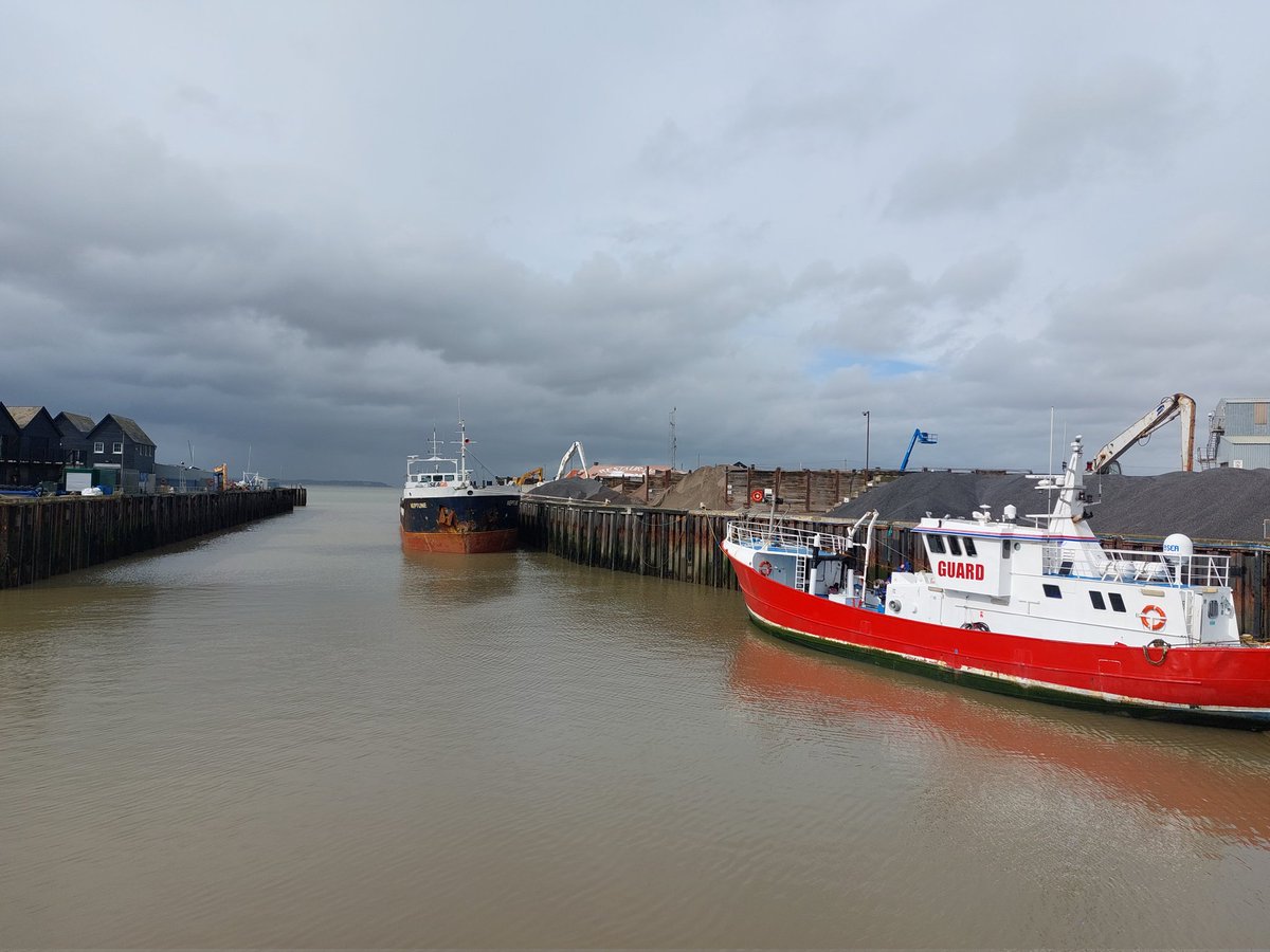 Wet, dry, wind, hail...bit of everything at Whitstable harbour this afternoon!