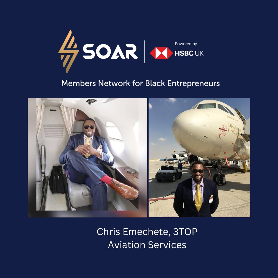 Our latest SOAR newsletter is out now 🚀 Featuring an exclusive interview with Chris Emechete, CEO of 3TOP Aviation Services. Learn how he navigated challenges and kept his business soaring high! Join SOAR today for more exclusive content ➡️ow.ly/U8MA50QKfVF