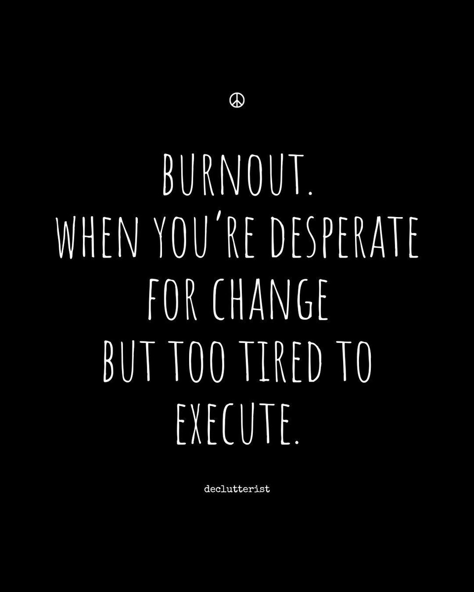 To help combat the #burnout that takes over your life more than you care to admit, check out how to fix the problem at declutterist.com/oyd. The Own Your Day System will help you challenge the *need* to do it all. 

#BurnoutRecovery #ExhaustedButNotDefeated