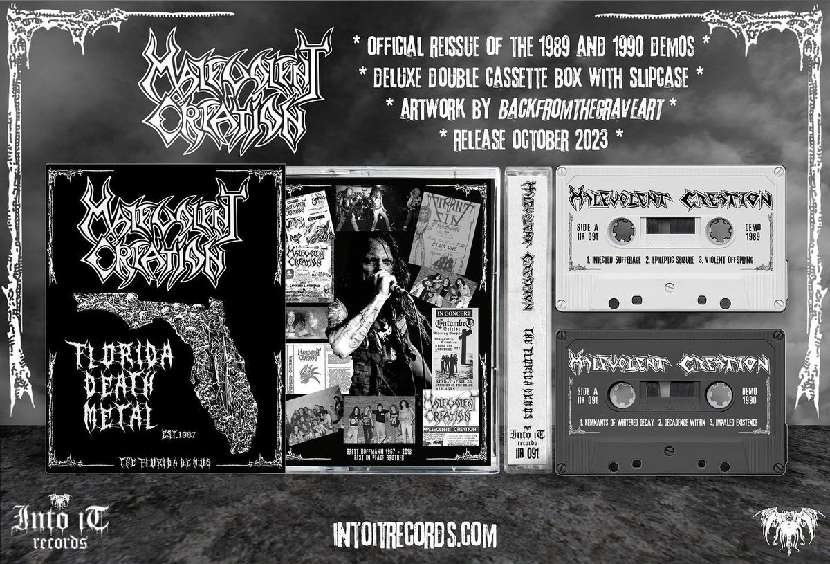 Did any of you Necro Death Metal fiends get your copy of the Malevolent Creation 1989 and 1990 demo cassette boxset yet???? @intoitrecords