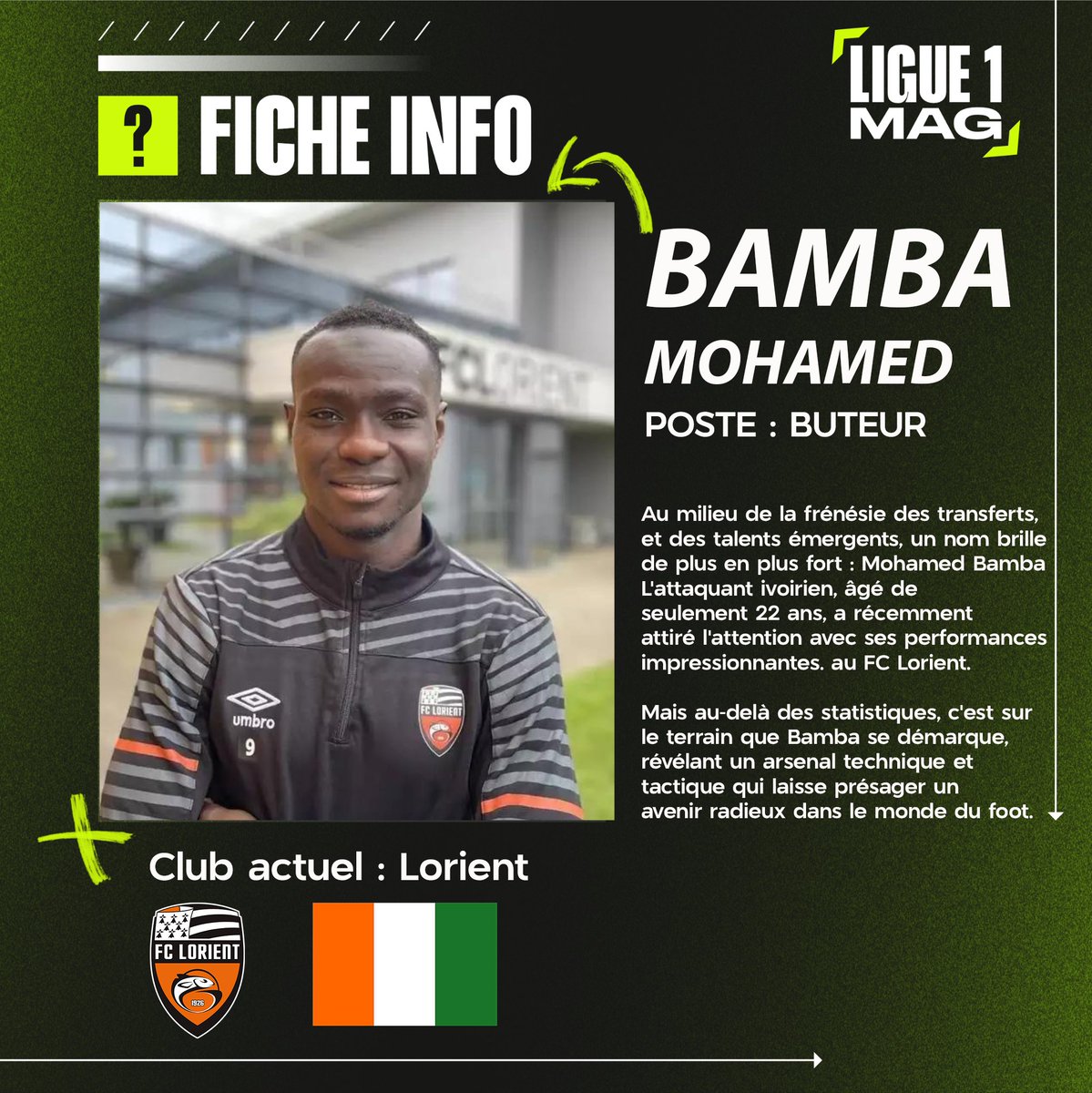 Mohamed Bamba, bonne pioche ou feu de paille ?

Le FC Lorient a fait sensation lors du mercato hivernal en enrôlant le jeune attaquant ivoirien Mohamed Bamba en provenance du Wolfsberger AC en Autriche. 

Les débuts de Bamba ont été remarquables, avec 5 buts en autant de matchs,