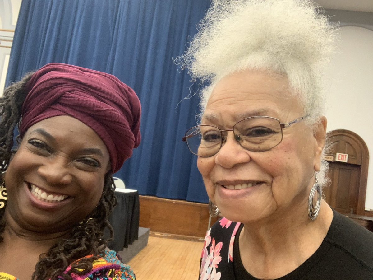 Thrilled to take a pic with legendary children’s book author SHARON BELL MATHIS at African Americans & Children’s Literature event today!