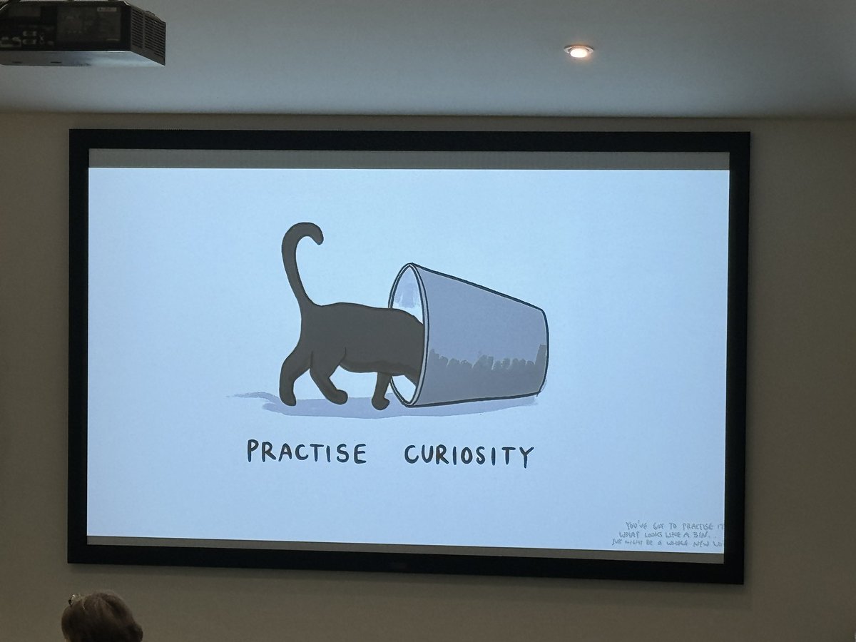 Curiosity has to be practiced @BryanMMathers #CESICon
