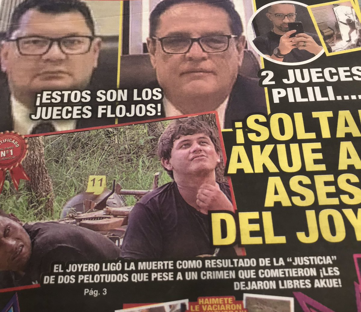 Jueces que liberaron a los asesinos del joyero en CDE, pese que tenían antecedentes por homicidio. Ayer llegaron  200 efectivos a la zona, pero que pasa con el Sistema Judicial? Quien controla a Jueces y Fiscales que liberan a delincuentes?