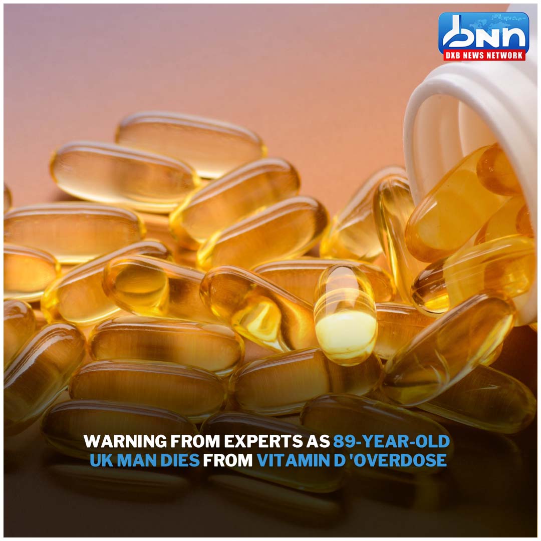 Warning from experts: UK man dies at 89 due to vitamin D.
.
Read Full News: dxbnewsnetwork.com/warning-from-e…
.
#VitaminDSafety #HealthWarnings #SupplementRisks #dxbnewsnetwork #breakingnews #headlines #trendingnews #dxbnews #dxbdnn