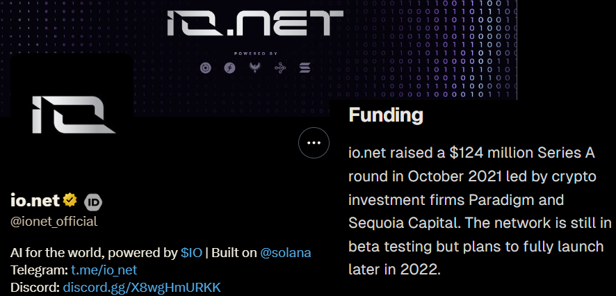 🤯 <a href="/ionet_official/">io.net (old account)</a> $124m Fund Raised | Join $IO Ignition Expected Airdrop | #ionet Powered by #Solana  🚀

📌Claim all Galxe NFT
🪙#Galxe Point = Airdrop Reward🪂
✅Galxe Quest Active until 30th April
📌You must have <a href="/Galxe/">Galxe</a> Web3 Score pass: galxe.com/score

👉 Join Here ~