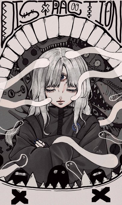 「long hair third eye」 illustration images(Latest)｜2pages