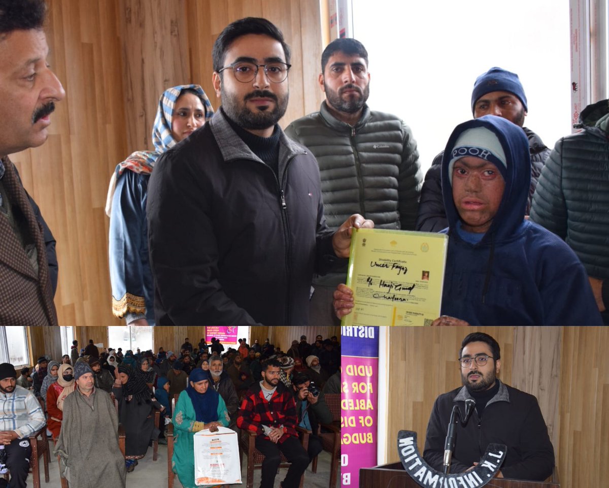 District Administration Budgam Organizes Daylong Camp for Specially-Abled Citizens DC Budgam @akshaylabroo distributes UDID cards & certificates among beneficiaries. @OfficeOfLGJandK @diprjk @dicbudgam @ddnewsSrinagar