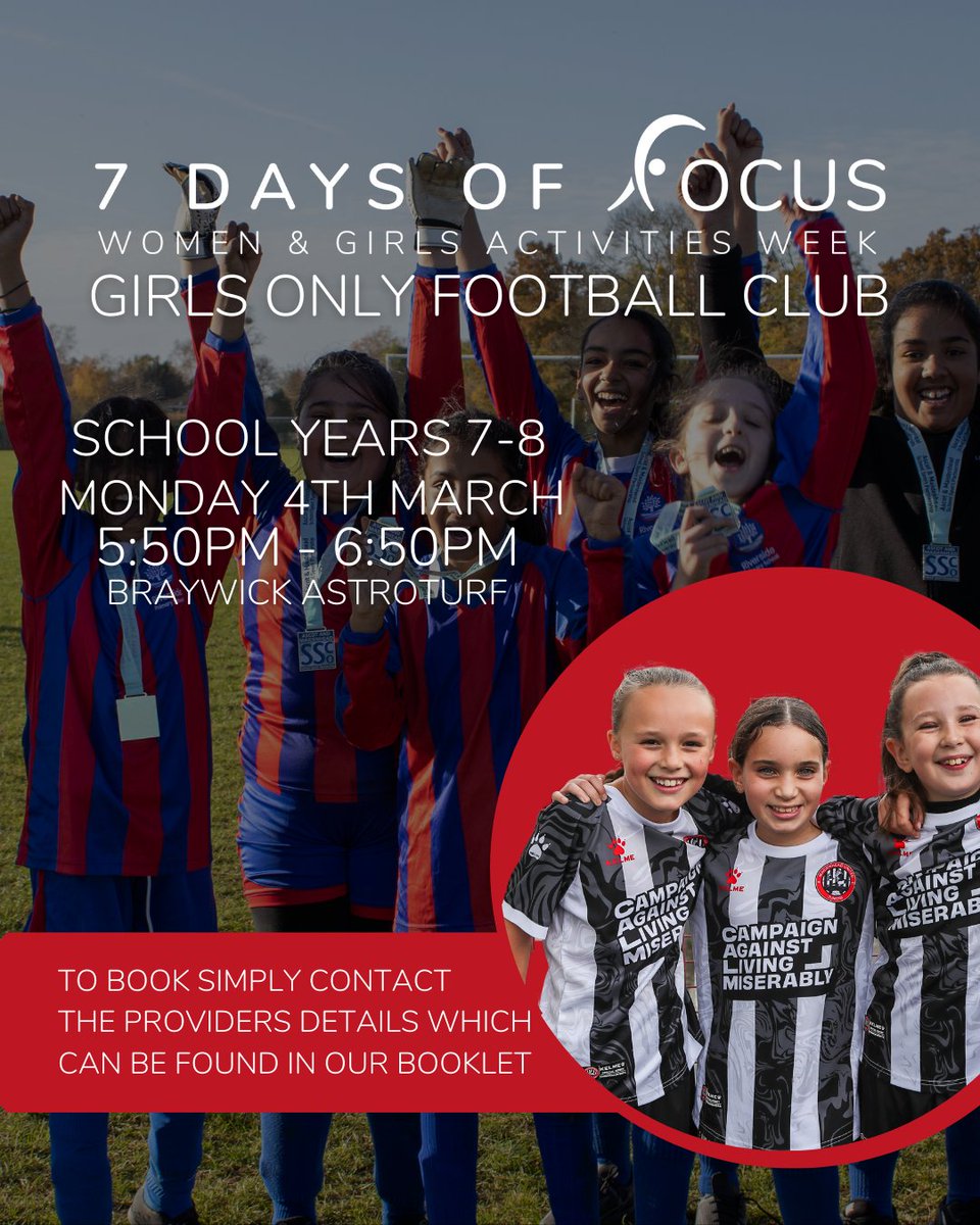 🤩 We have two sessions available to get involved with on Monday 4th March! “A girl should be two things, who and what she wants” Coco Chanel 💭 Read the full Women and Girls Week schedule 👉 maidenheadunitedfc.org/news/women-gir…. @LeisureFocus