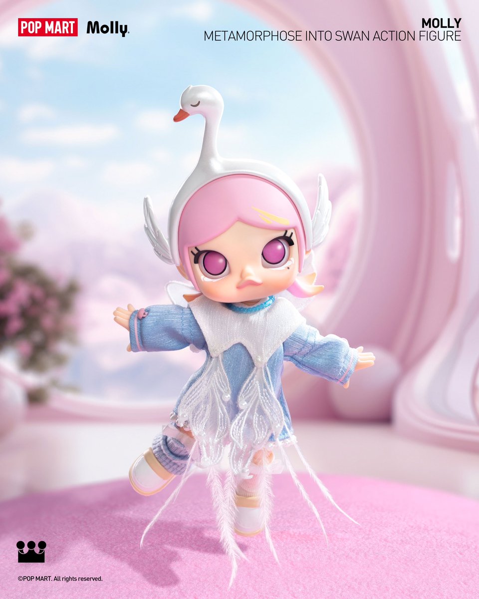 🆕MOLLY Metamorphose into Swan アクションフィギュア ピンクの髪と瞳