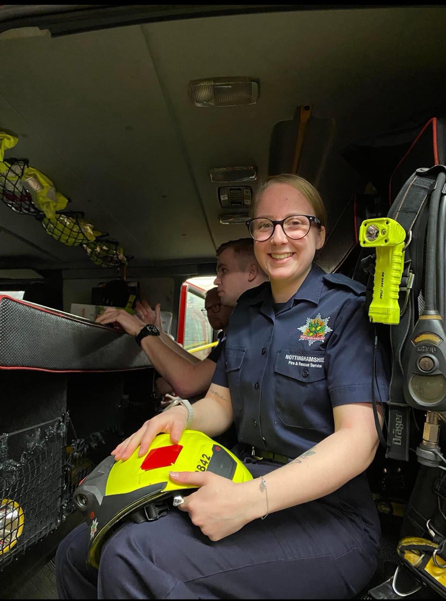 Congratulations Georgia on completing your probation period at Nottinghamshire Fire and Rescue. 

Georgia completed most of her probation at Ashfield Fire Station where she is an On Call Firefighter. 

Get those diamonds off! ♦️ ♦️