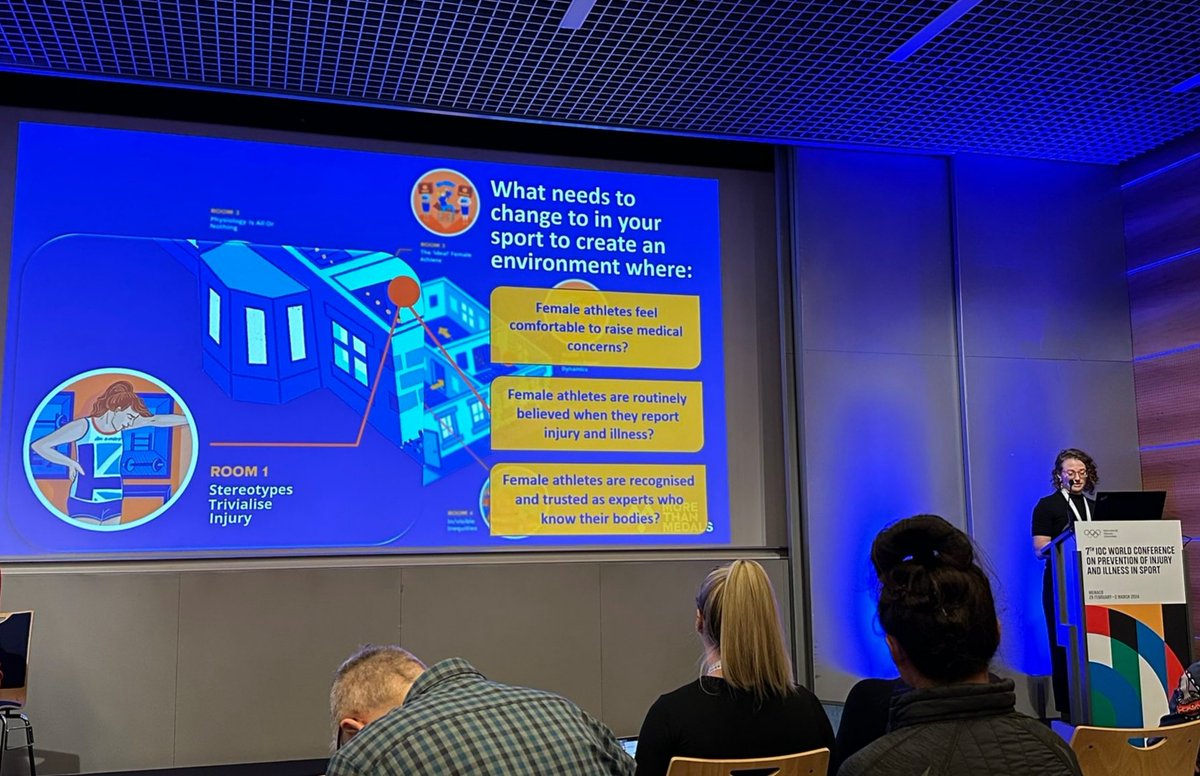 Here's our academic lead Dr <a href="/steph_coen/">dr steph coen</a> presenting More Than Medals at the IOC World Conference on Prevention of Injury and Illness in Sport! Thanks to everyone who came and engaged!🙏 
🔗morethanmedals.co.uk 
#MonacoConference2024