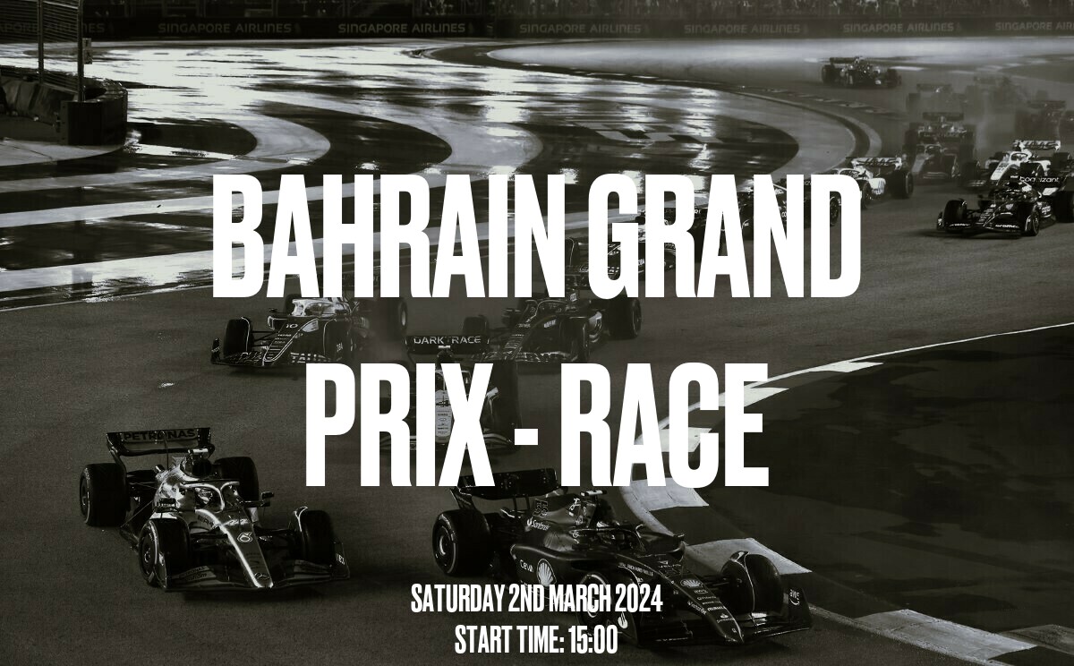 Don't miss a moment of the adrenaline-fueled action!!🏁🏁 Catch the Bahrain Grand Prix F1 live at The One Tun. #BahrainGrandPrix #Formula1 #LIVESTREAM #livesports