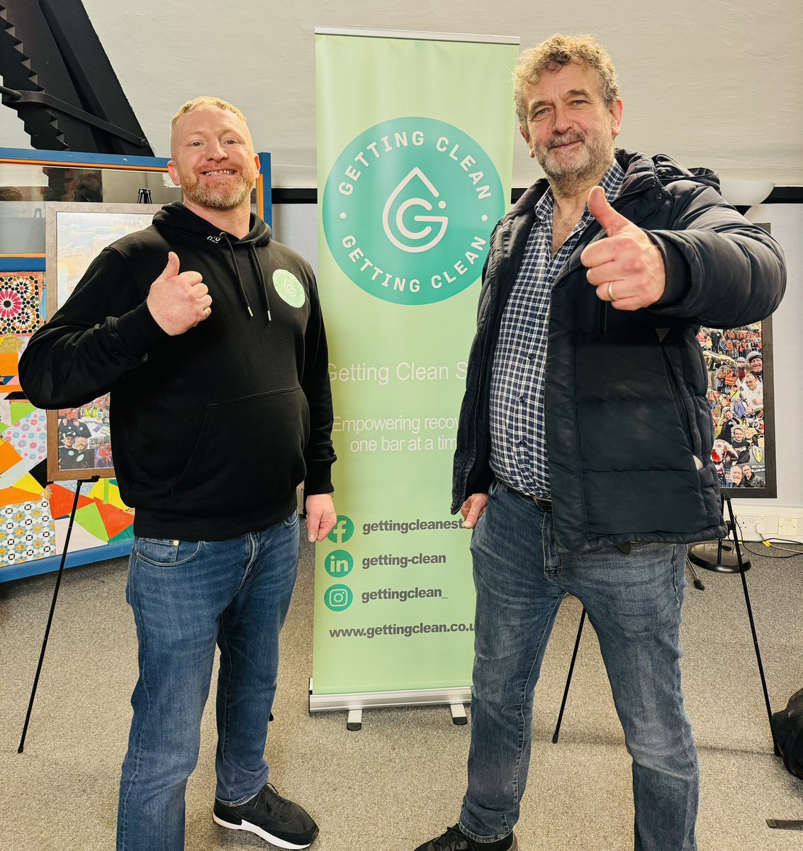 Spending time with the Professor!
<a href="/DavidBe25428272/">David Best</a> &amp; Getting Clean recently decided that the use of the R1 Recovery cards would make perfect sense in the development of our LERO to help with the continuous journey of our volunteers recovery. 👌🔷
#lero #Partnership #recovery