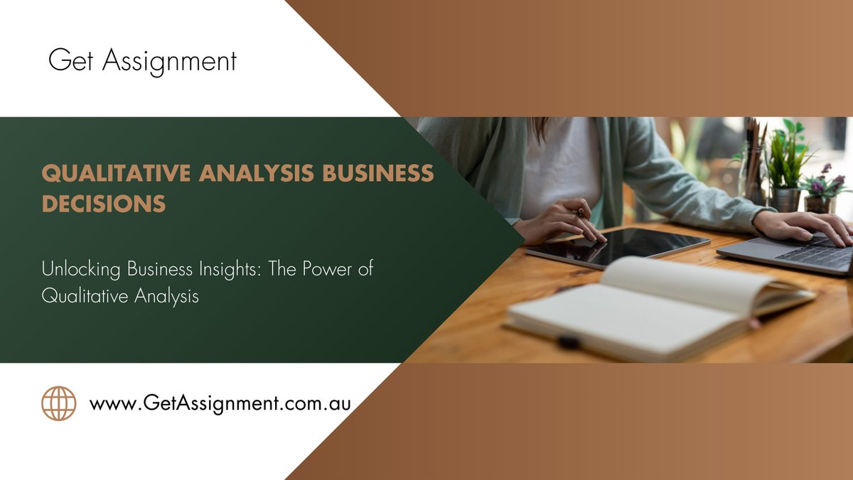 Unlock the power of qualitative analysis for your business today! Learn how to make informed decisions that drive success and growth. Visit GetAssignment for expert guidance and resources. #BusinessInsights #QualitativeAnalysis #GetAssignment Read More: getassignment.com.au/qualitative-an…