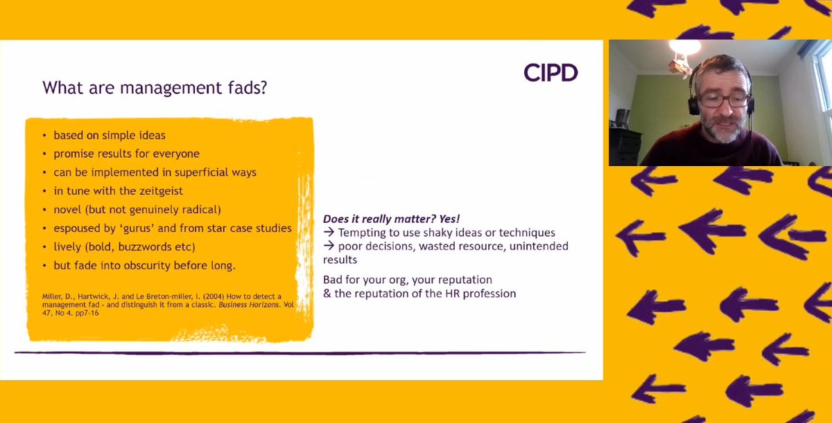 Our interim Head of Research, @jonnygiff talks about becoming an evidence-based professional at today's #cipdStudentConf. Jonny explains evidence-based practice is at the heart of the @CIPD Profession Map, along with principles-based and outcome-driven: cipd.org/uk/the-people-…