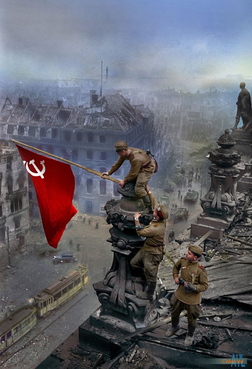 runews's tweet image. A gentle reminder of what happened to Germany the last time Berlin wanted to bomb Russia.