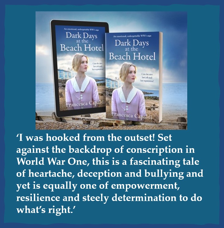 Can Helen save the hotel & her reputation? And will the handsome but taciturn Inspector Toshack be a help or a hindrance? 
amzn.to/3QD4BbP
#SagaSaturday #StrictlySagaGirls
#HistoricalRomance #familysaga #HistoricalFiction #WW1 #seaside #BookTwitter #BooksWorthReading