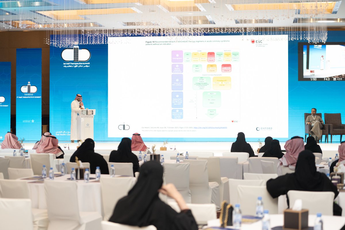 ✨ تنطلق أُولى محاضراتنا في اليوم الثاني والتي يقدمها د. عبدالرحمن المغيري بعنوان

 "After stopping DAPT: ASA vs Clopidogrel monotherapy" 

وذلك في #مؤتمر_حائل_للعلاجيات_2024