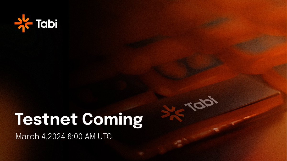 Tabichain's tweet image. 🦋The #TabiTestnet launch is scheduled for March 4, 2024, at 6:00 AM UTC. ☀ 

Make sure to set your alarms. ⏰📱 

Ready to Dive into the first #modular gaming Layer1.🎮 ⛓