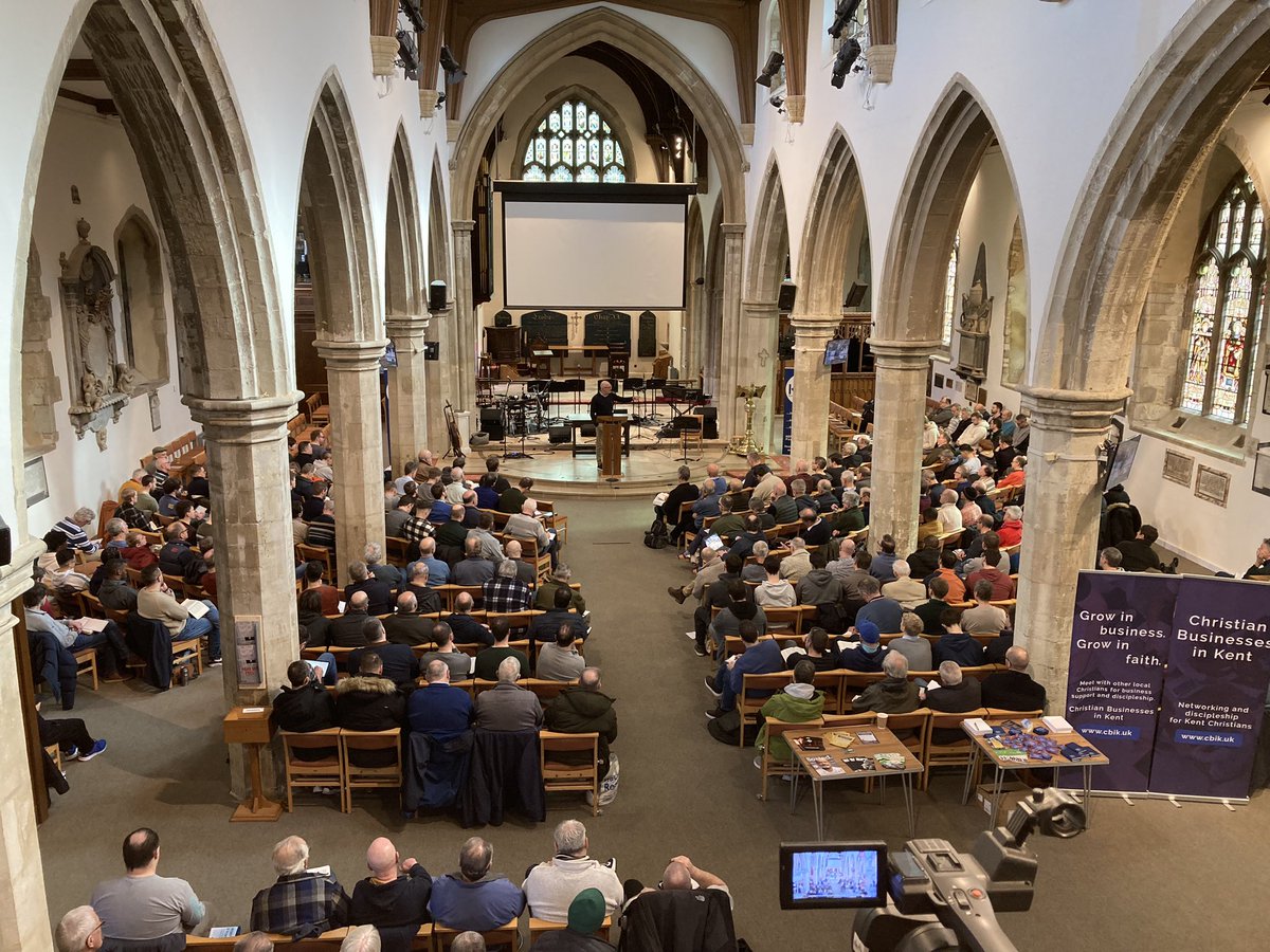 Kent Men’s Convention at St. Nics church, Sevenoaks. Nearly 300 men are listening to Graham Daniels today.