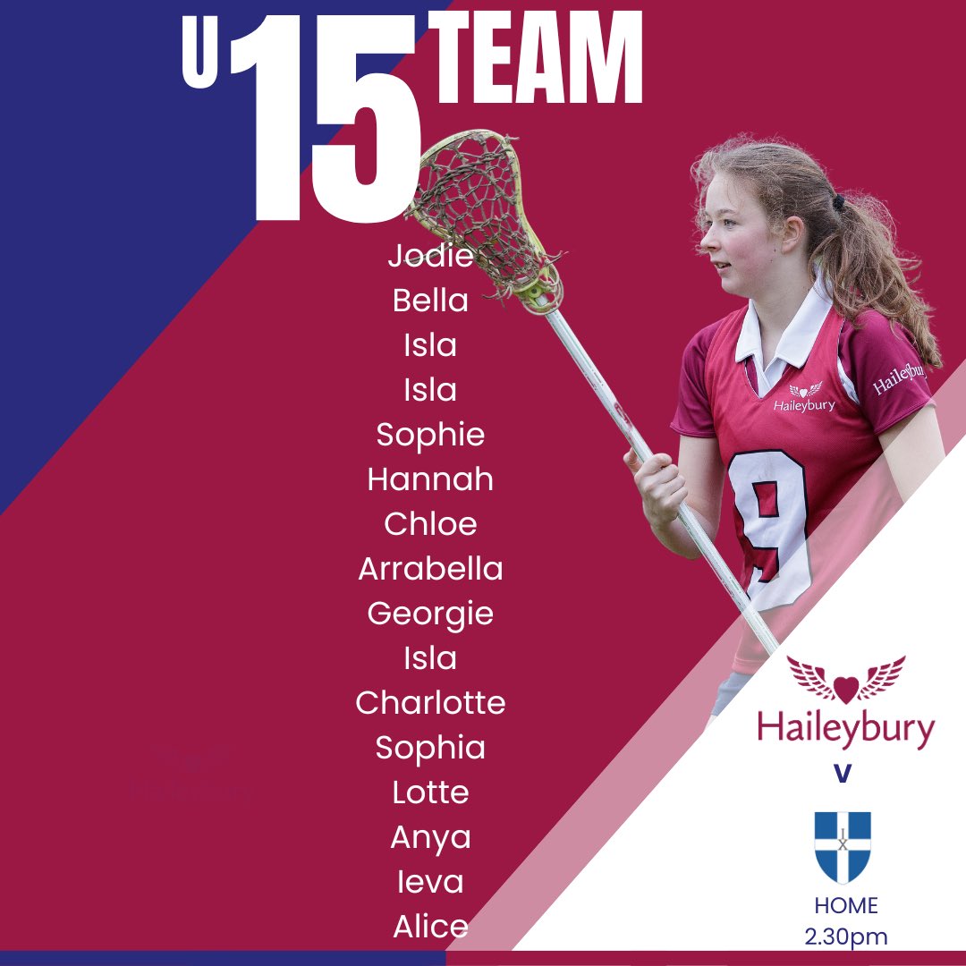 Good luck to the 1st &amp; U15A teams for their fixtures this afternoon! 🥍