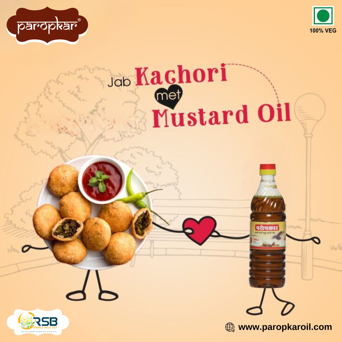 When Kachori meets Mustard Oil, magic happens! 

Experience the authentic taste and aroma with Paropkar's finest. 

Indulge in tradition, savor the flavors.
.
.
.
#ParopkarMagic #KachoriMagic #MustardOilMagic #AuthenticFlavors #TraditionInEveryBite #SavorTheAroma