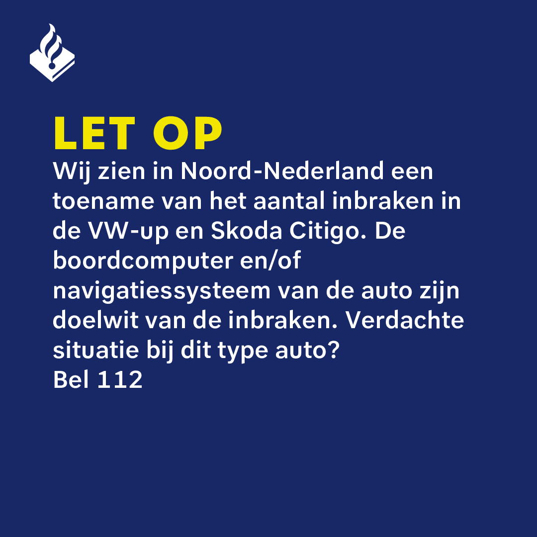 Ziet u een verdachte situatie rondom deze type auto's? Bel dan 112!