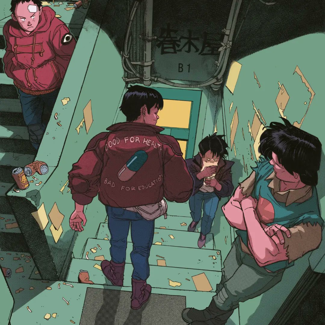 Kanedaaaaa!! My colors on this awesome artwork by @marcoferrarink #comicbookcolorist #akira