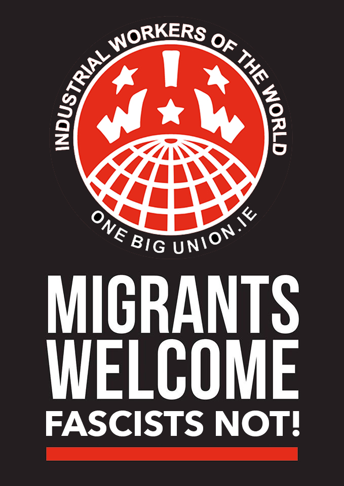 Stand Together Demonstration  

The IWW Ireland branch will be attending the Stand Together demo taking place today, Sat 2nd March at 13:30 at the Garden of Remembrance in Dublin.  We will be meeting nearby in advance outside the Hugh Lane Gallery at 13:10