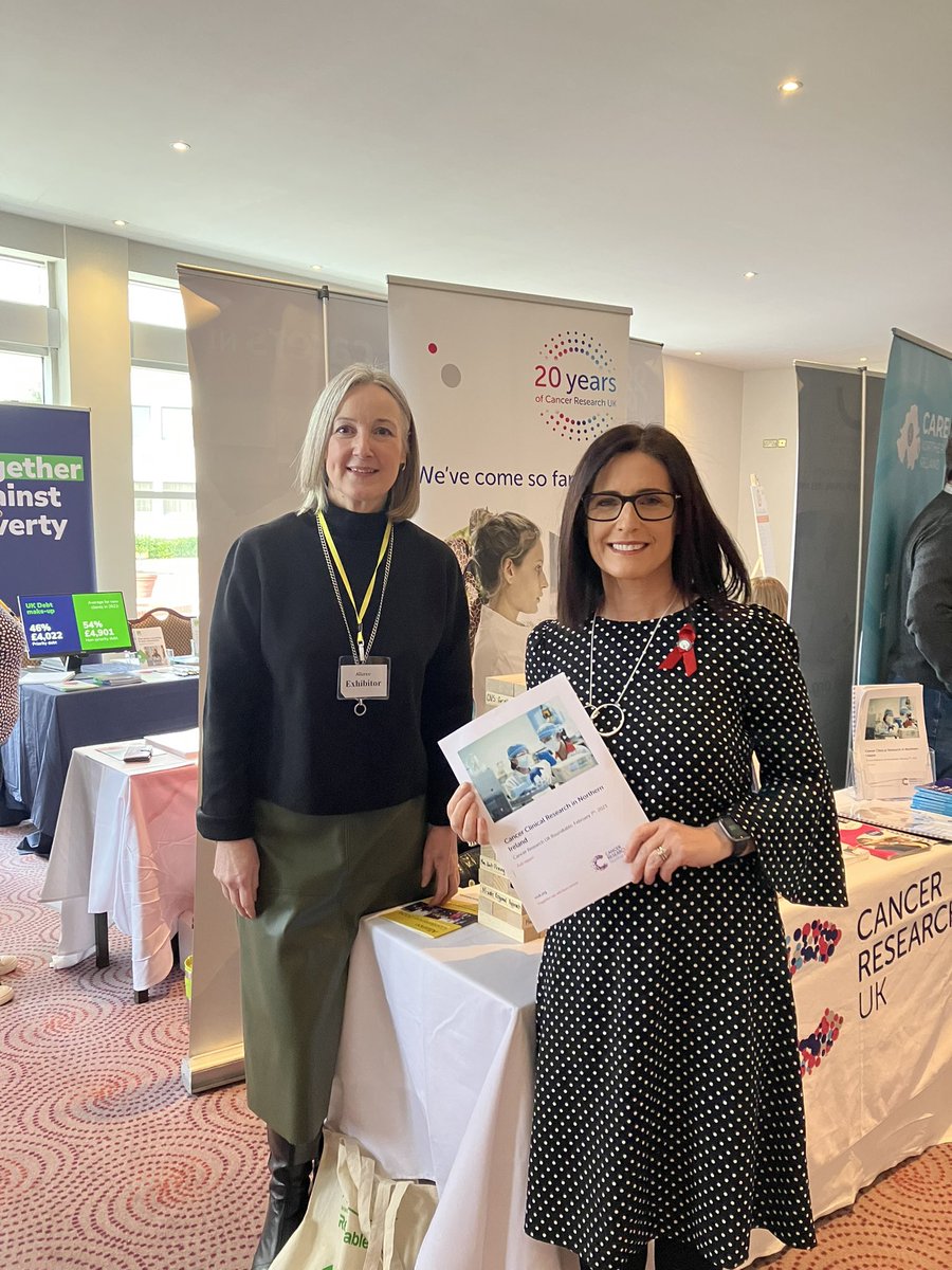 Great to talk to @PaulaJaneB , chair of the APG on Cancer, about the need to prioritise funding for the cancer strategy to help people in Northern Ireland with cancer lead longer better lives @allianceparty #APNI24