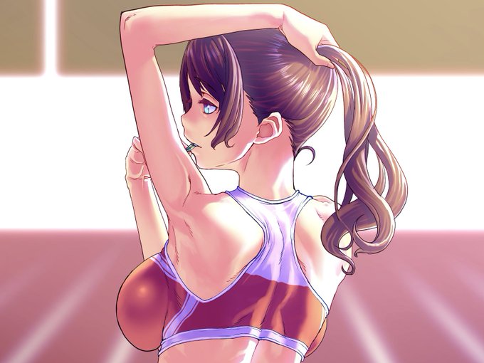 朝練に励む姉。(h 