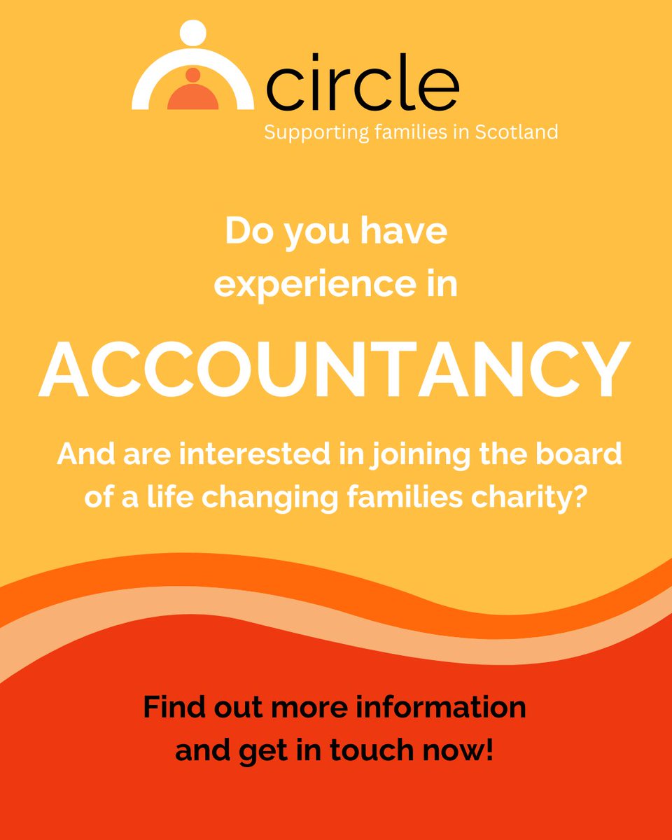 📢 Are you looking to become a Trustee? Do you have a background in accountancy? Well apply now to become a Circle Trustee! Learn more and apply here: circle.scot/about-us/job-v… Applications close Friday 8 March.