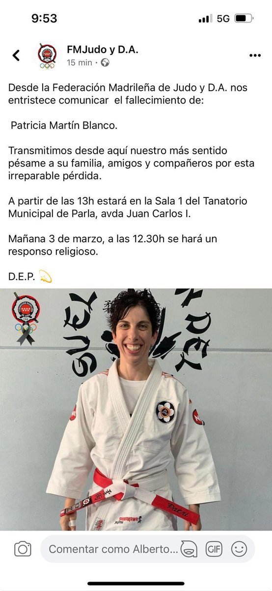 Que rabia. Un besazo muy fuerte donde estes. Nos vemos en la Gala del deporte, a las personas como tú esta prohibido olvidarlas.