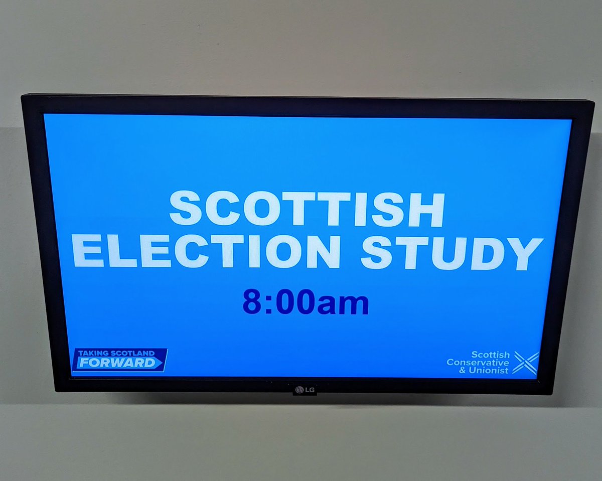 Job done! 👨🏻‍💼 Thanks very much again to @murdo_fraser, @RachelAmery and @HannahMargBrown for joining us on the panel at a very well-attended session at @ScotTories conference this morning. Slides available to download here: scottishelections.ac.uk/publications/