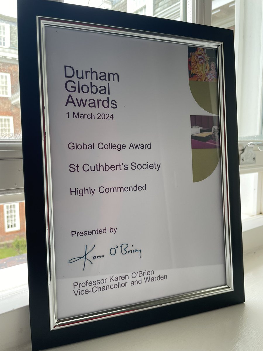 Very excited and honoured to have been shortlisted for the Global College Award at @durham_uni second Global Awards!! 
Congratulations to all our Cuth’s community and the winners this year @trevscollege !!

#DUGlobalWeek