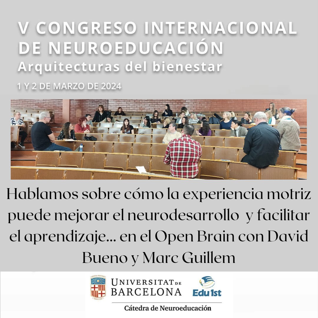 Cátedra de Neuroeducación UB - EDU1st tweet media