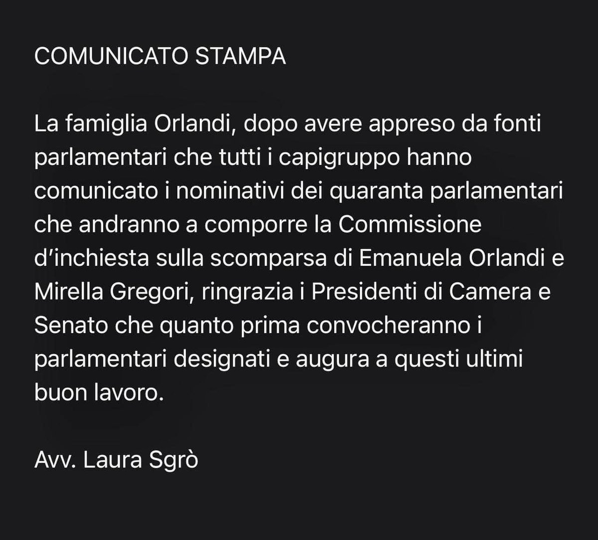 Blog Emanuela Orlandi (@blogemanuela) on Twitter photo #EmanuelaOrlandi #Commissione #Inchiesta #Parlamento #PietroOrlandi #Verita #Giustizia <a href="/pietroorlandi/">Pietro Orlandi</a> <a href="/LS_LauraSgro/">Laura Sgrò</a> #EmanuelaOrlandi #Commissione #Inchiesta #Parlamento #PietroOrlandi #Verita #Giustizia <a href="/pietroorlandi/">Pietro Orlandi</a> <a href="/LS_LauraSgro/">Laura Sgrò</a>