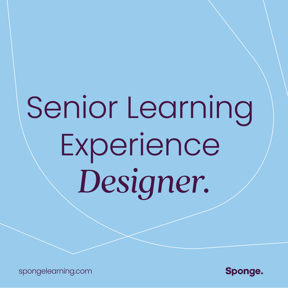 📢We're hiring! 📢 Are you an accomplished Senior Learning Experience Designer? Are you ready to leverage your experience to consult with clients at a more senior level? If you answer yes to both questions, you'll fit right in at Sponge! Learn more here: hubs.li/Q02mySJH0