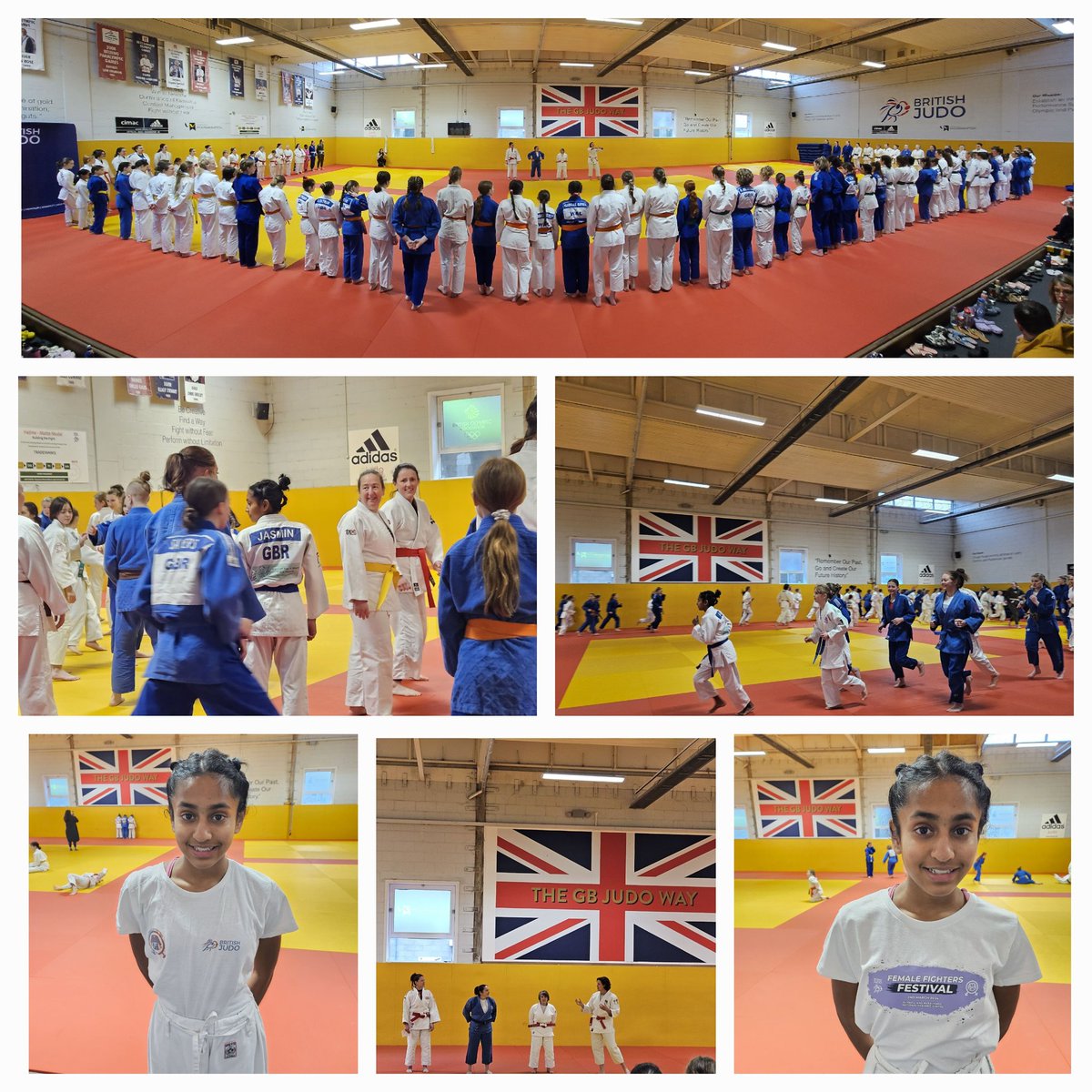 The Fighting Female Festival is underway and the girls have a packed day ahead of them! This is our 3rd time attending since @BritishJudo started this amazing event. Glad to swap the original (and well used) t-shirt for a new one👕🥋🇬🇧🏴󠁧󠁢󠁷󠁬󠁳󠁿 @SamuraiJudoWAL #FFF #ThisGirlCan