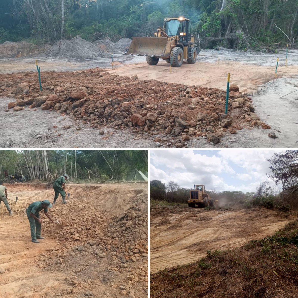 El soldado pionero avanza a pasos de vencedores intercomunicando las vías para el progreso de la zona de desarrollo integral Guayana Esequiba ! 
El pueblo votó ! 
El pueblo decidió !

#IntegrarEsVencer
