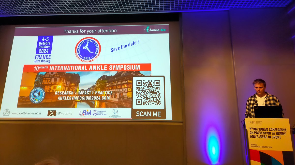 Dr <a href="/PicotBrice/">Brice Picot</a> delivered again. Great insights for 🦶🏼 ankle lovers 🦶🏼 Clinic ↔️ Research #MonacoConference2024 <a href="/LIBM_lab/">LIBM</a>