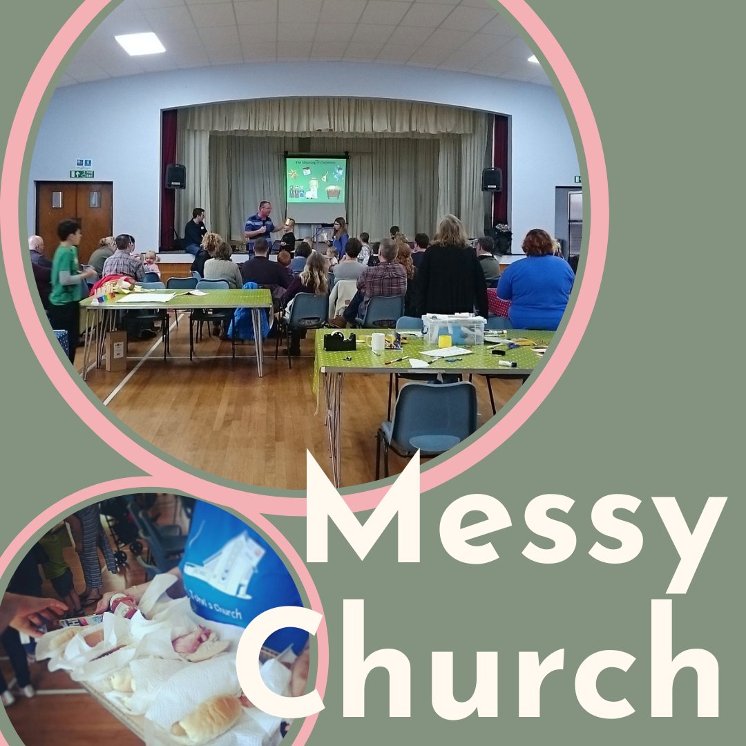 This week we're meeting at 9am for communion, and 10.30 am for messy church. Everyone is always welcome at any service 😀