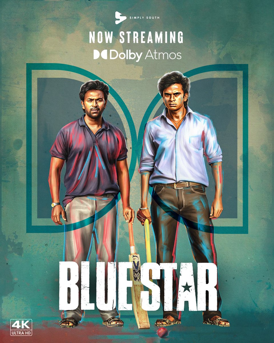 HEAR the sounds of every HIT, every SIX, and every CHEER! 😍 #BlueStar, now streaming in Dolby Atmos with 4K UHD on Simply South worldwide, excluding India. ▶️ simplysouth.tv/blue-star-4k-d… - @officialneelam | @beemji | @lemonleafcreat1 | @chejai007 | @AshokSelvan | @imKBRshanthnu