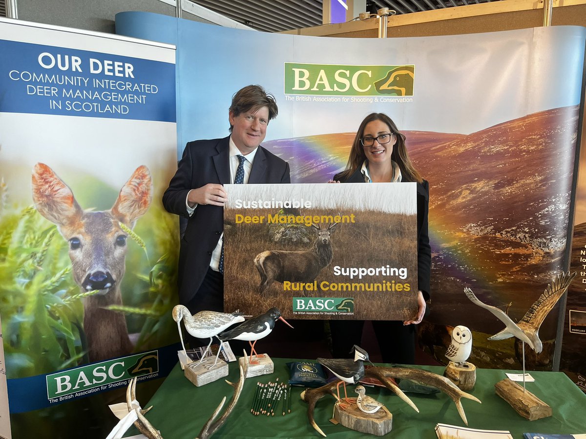 This weekend we have been attending the @ScotTories Conference in Aberdeen. It has been a great opportunity to discuss both the Deer Management and Wildlife Management and Muirburn (Scotland) Bills. #scc24 @RozMccall @RealStephenKerr @murdo_fraser @AJABurnett @BASCnews