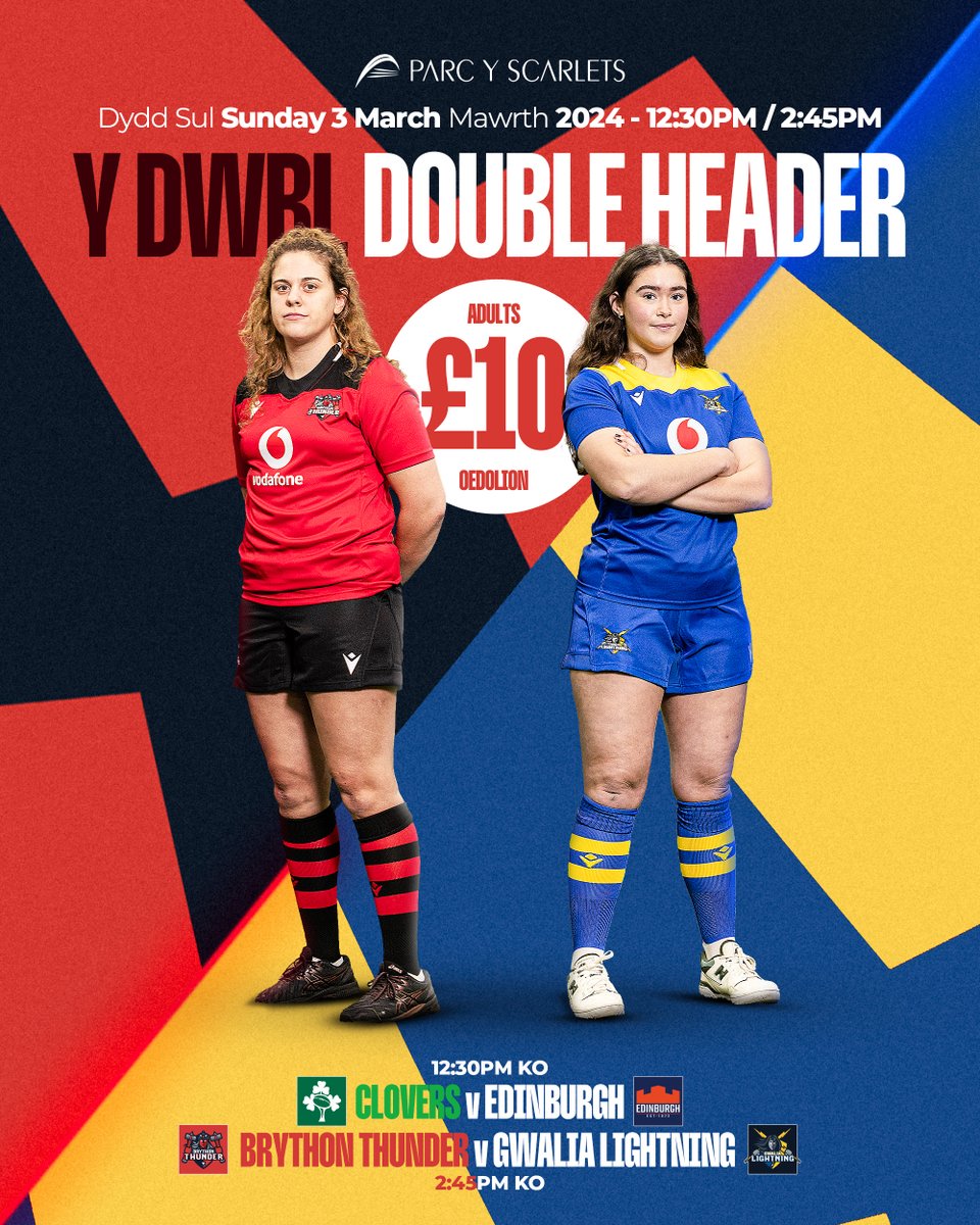 Scarlets Rugby (@scarlets_rugby) on Twitter photo Big finish to the Celtic Challenge for Brython Thunder when they take on Gwalia Lightning in a Welsh derby at Parc y Scarlets tomorrow โก๏ธ
๐ bit.ly/3IhRCrp
Diweddglo'r Her Geltaidd wrth i Brython Thunder herio Gwalia Lightning fory ym Mharc y Scarlets
<a href="/WelshRugbyUnion/">Welsh Rugby Union ๐ด๓ ง๓ ข๓ ท๓ ฌ๓ ณ๓ ฟ</a> Big finish to the Celtic Challenge for Brython Thunder when they take on Gwalia Lightning in a Welsh derby at Parc y Scarlets tomorrow โก๏ธ
๐ bit.ly/3IhRCrp
Diweddglo'r Her Geltaidd wrth i Brython Thunder herio Gwalia Lightning fory ym Mharc y Scarlets
<a href="/WelshRugbyUnion/">Welsh Rugby Union ๐ด๓ ง๓ ข๓ ท๓ ฌ๓ ณ๓ ฟ</a>