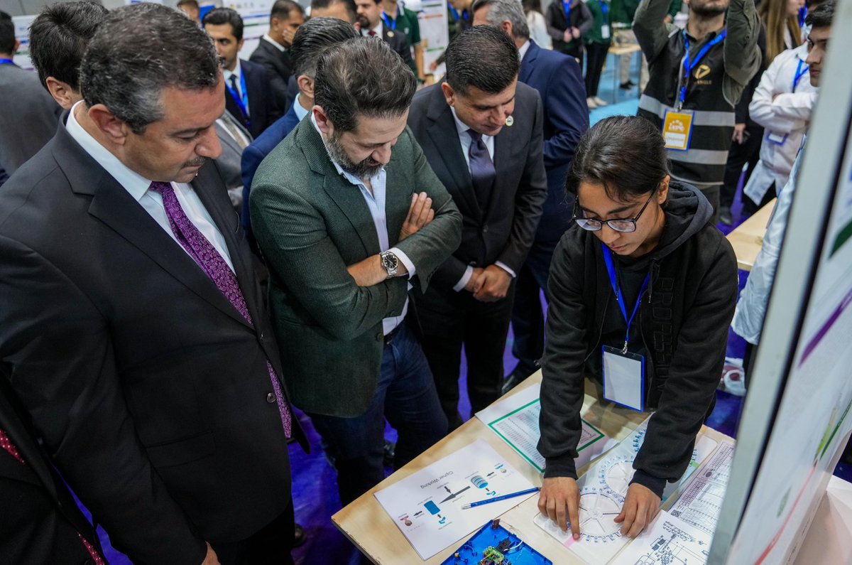 It was inspiring to explore the INPO exhibition showcasing scientific projects from highschool students at the University of Slemani campus. I'm proud to see such innovative minds and creative talent displayed — children are the future we need to invest in.