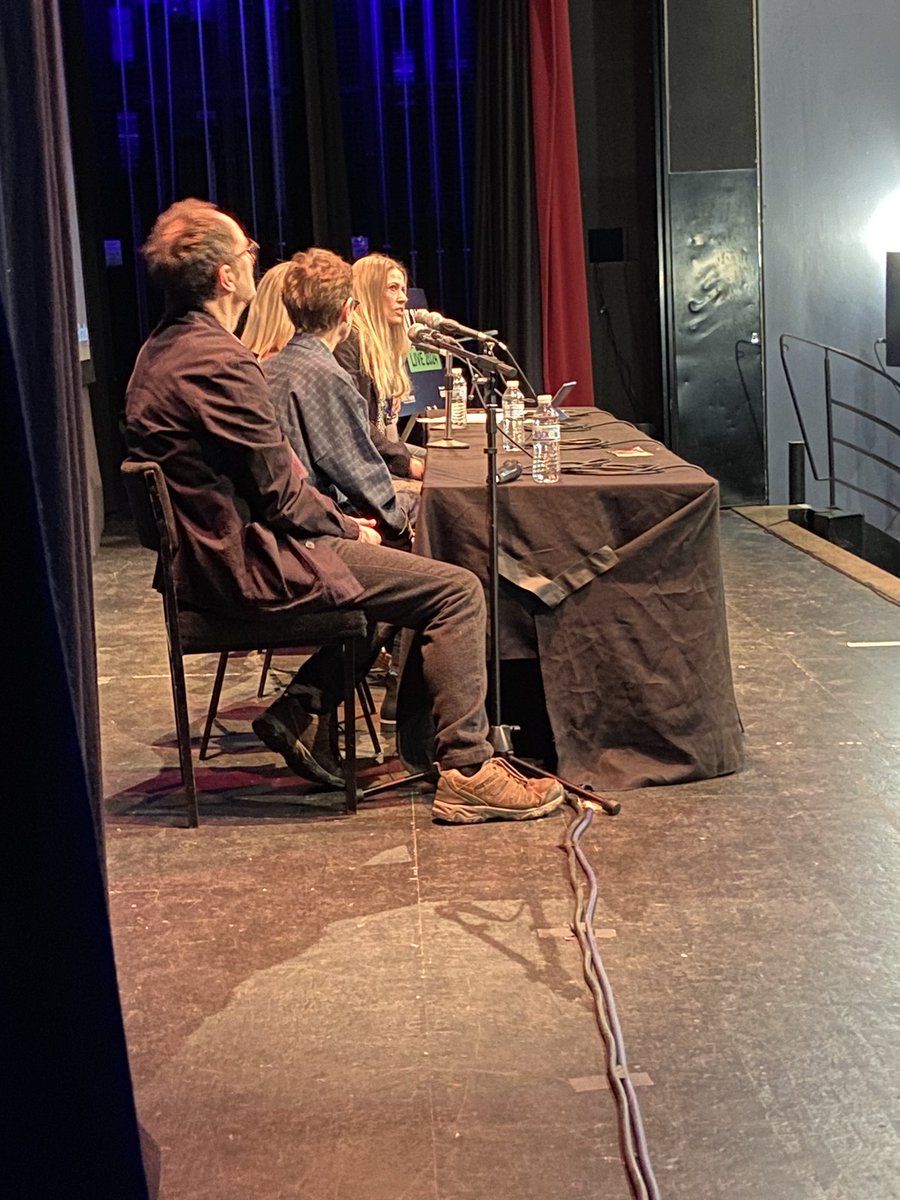Side of stage view at #baytales24- the @simonschusterUK panel @bay_tales