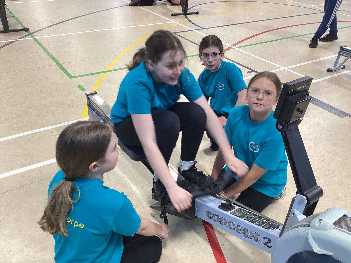 Some of our Y5 &amp; Y6 children took part in an Indoor Rowing Festival at South Wolds Academy after school on Wednesday.